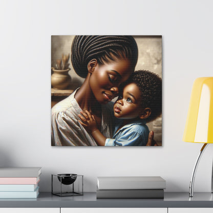 "Serenity in Mother's Embrace" - Canvas - Authentic4Us