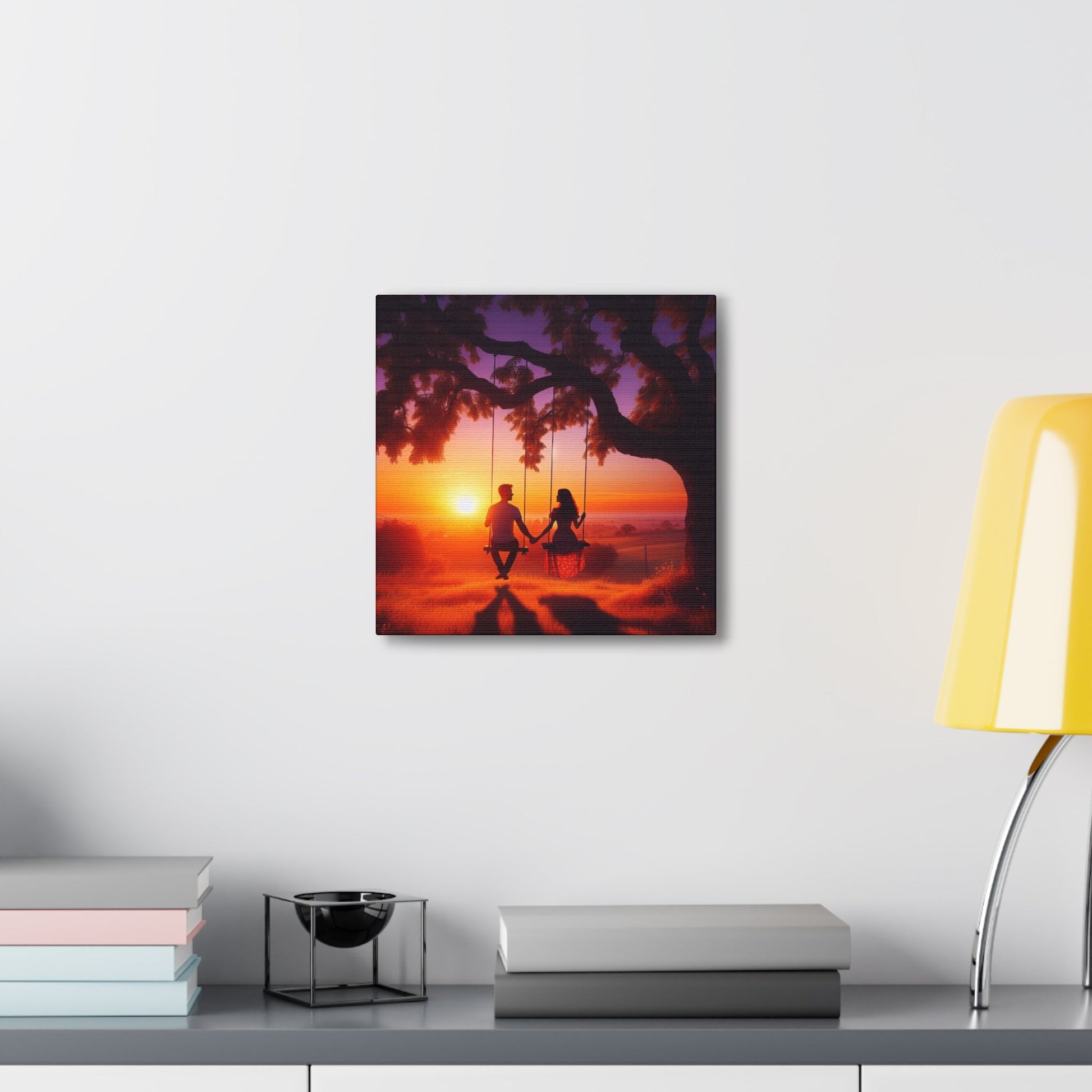 "Serenity Swings: Digital Romance Art" - Canvas - Authentic4Us