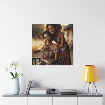 "Sisterly Serenity: African Love" - Canvas - Authentic4Us