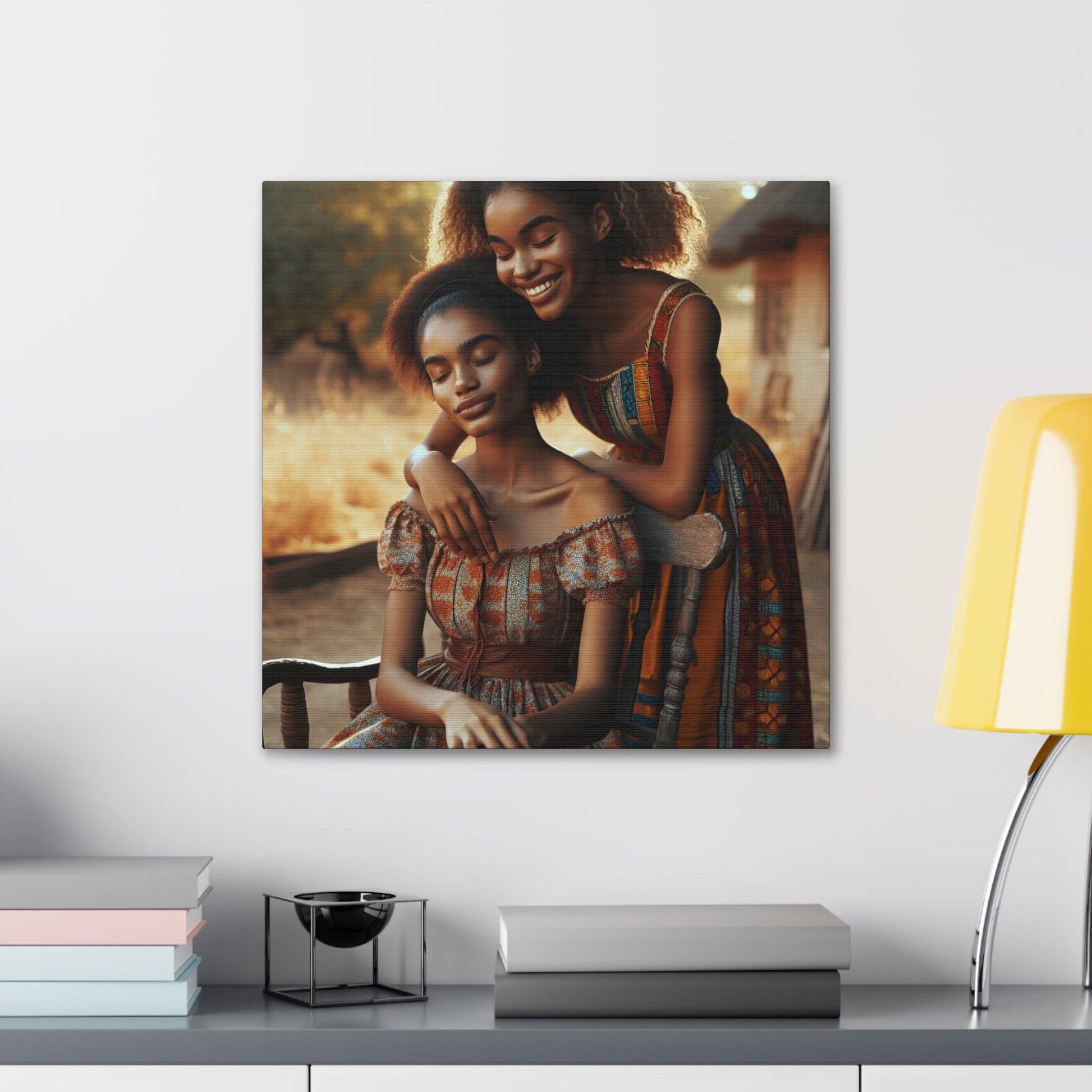 "Sisterly Serenity: African Love" - Canvas - Authentic4Us