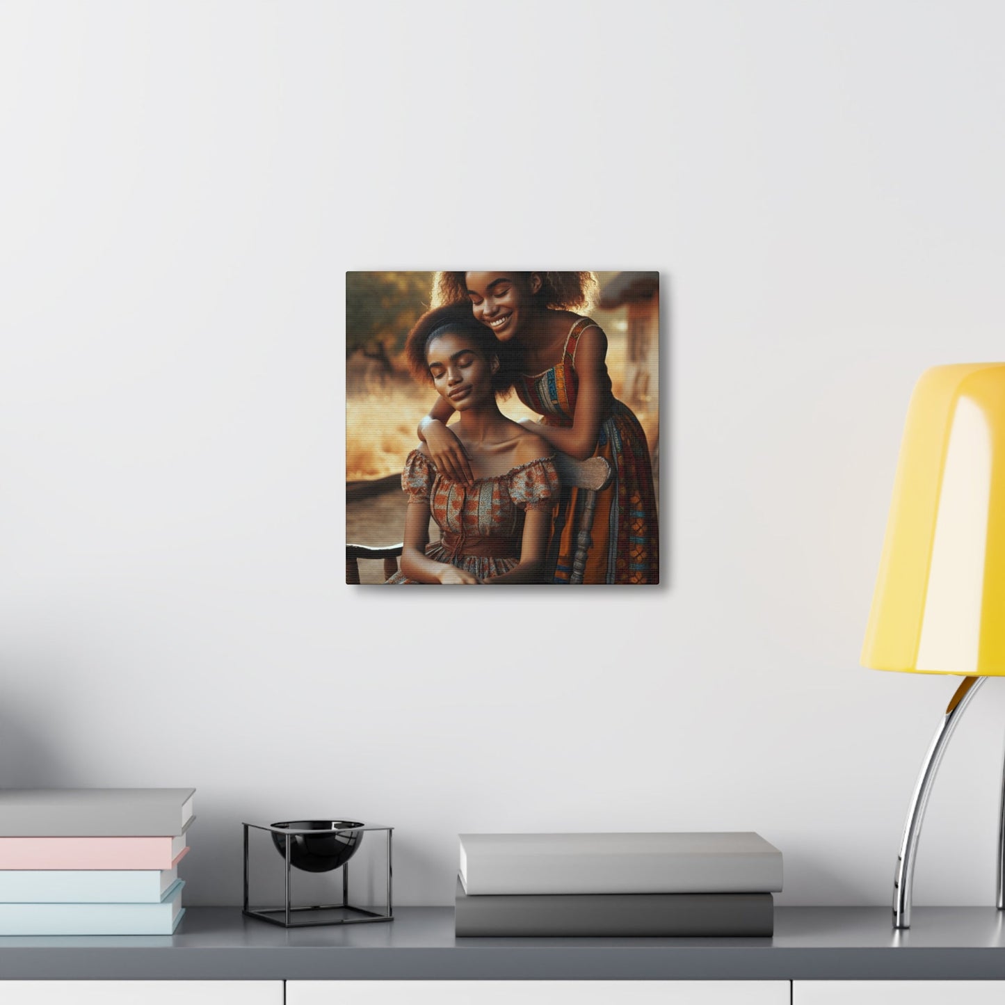 "Sisterly Serenity: African Love" - Canvas - Authentic4Us