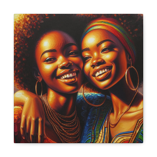 "Sisters in Colorful Connection" - Canvas - Authentic4Us