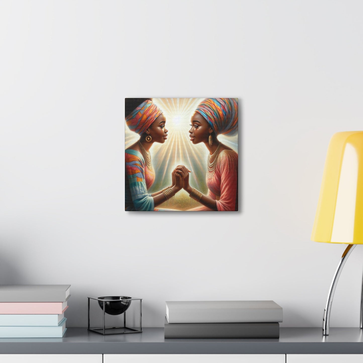 "Sisters of Serenity: A Vibrant Connection" - Canvas - Authentic4Us