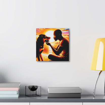 "Soulful Connection: Sunset Serenade" - Canvas - Authentic4Us