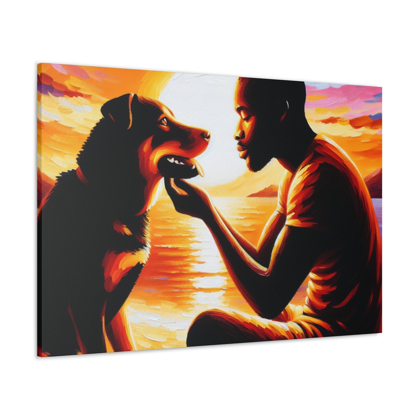 "Soulful Connection: Sunset Serenade" - Canvas - Authentic4Us