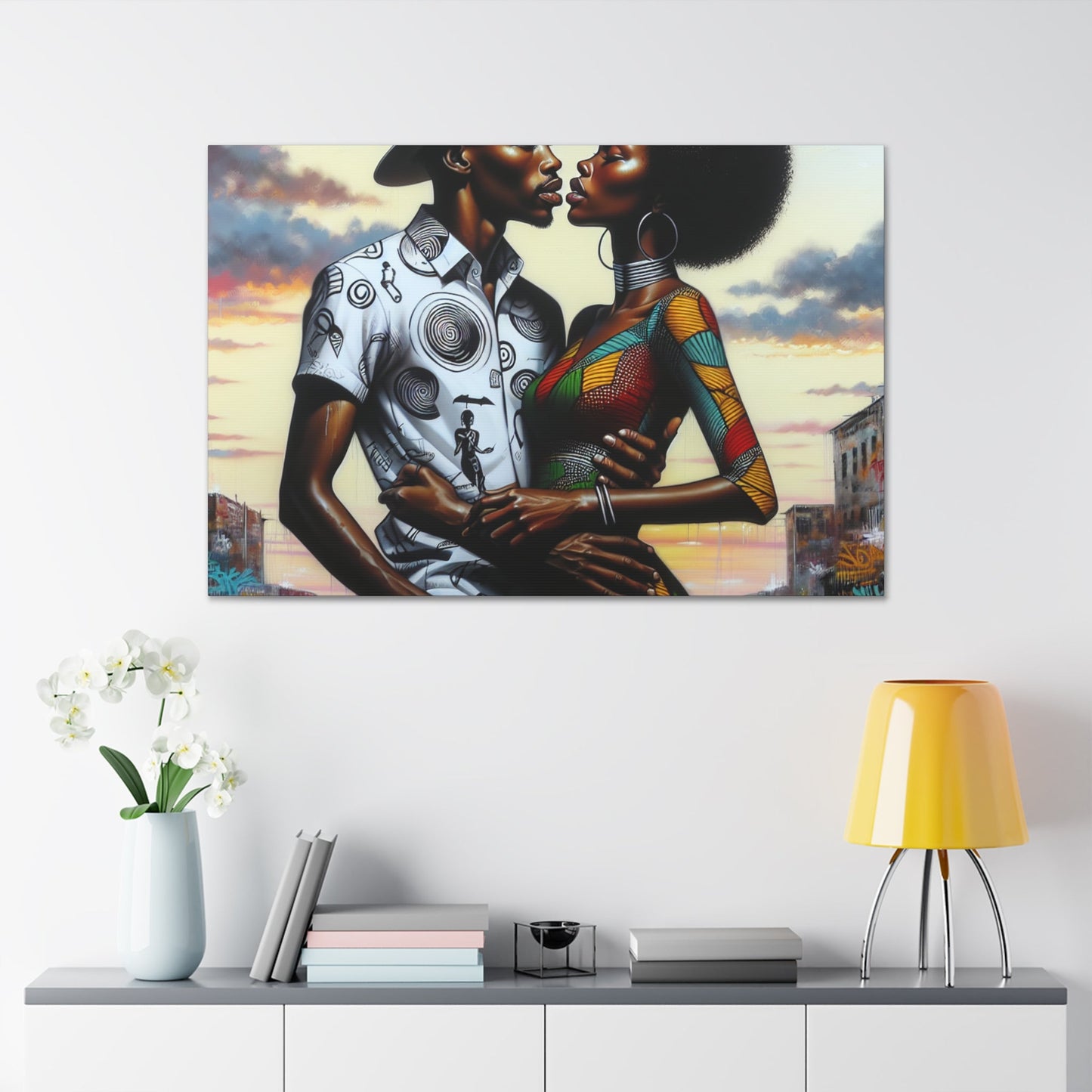 "Soulful Embrace: Cultural Connection" - Canvas - Authentic4Us