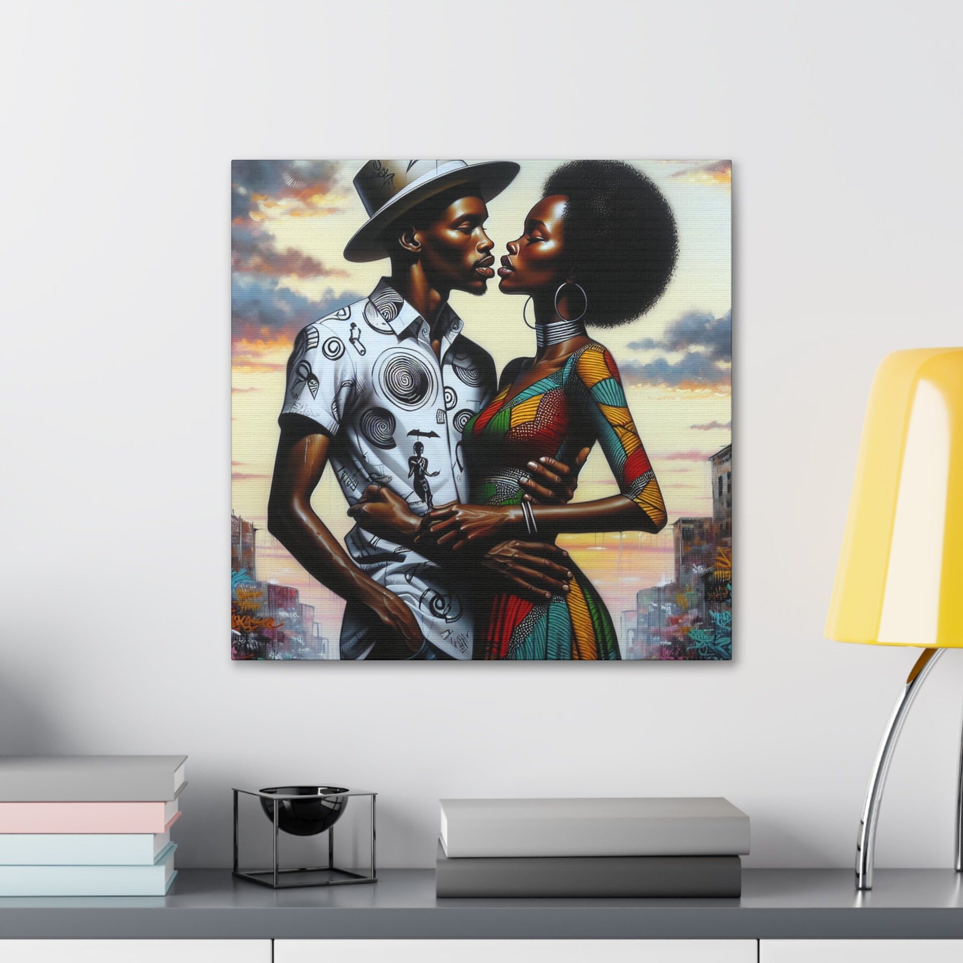 "Soulful Embrace: Cultural Connection" - Canvas - Authentic4Us