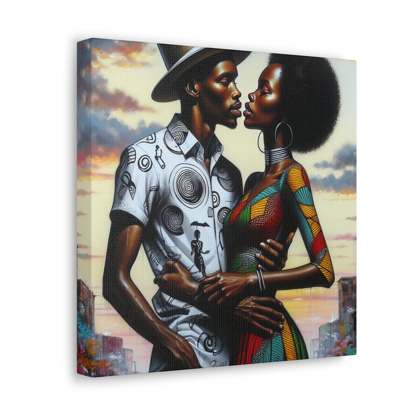 "Soulful Embrace: Cultural Connection" - Canvas - Authentic4Us