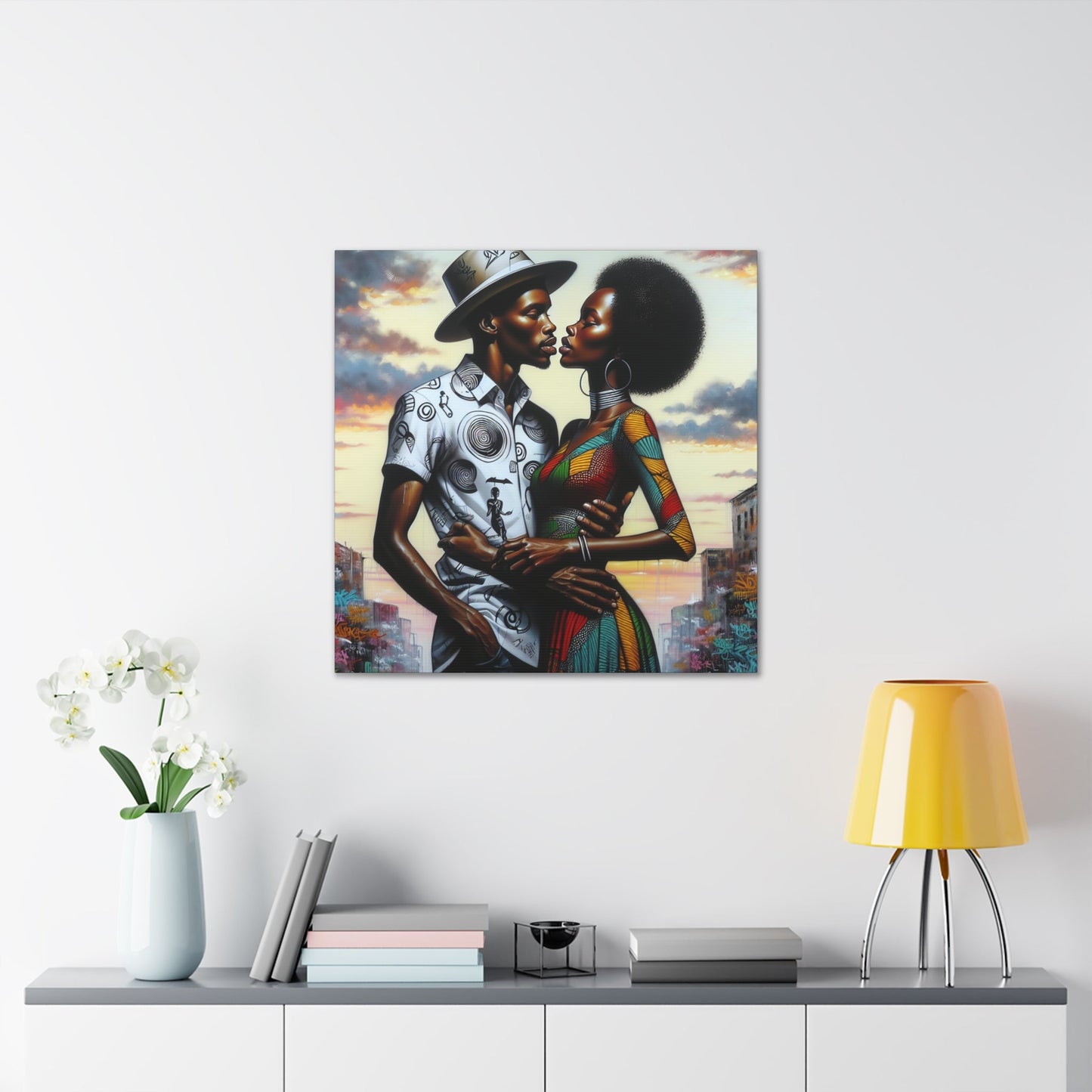 "Soulful Embrace: Cultural Connection" - Canvas - Authentic4Us