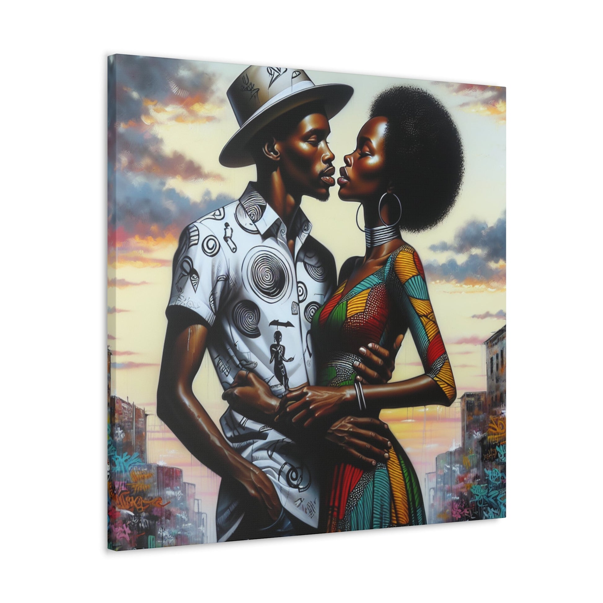 "Soulful Embrace: Cultural Connection" - Canvas - Authentic4Us