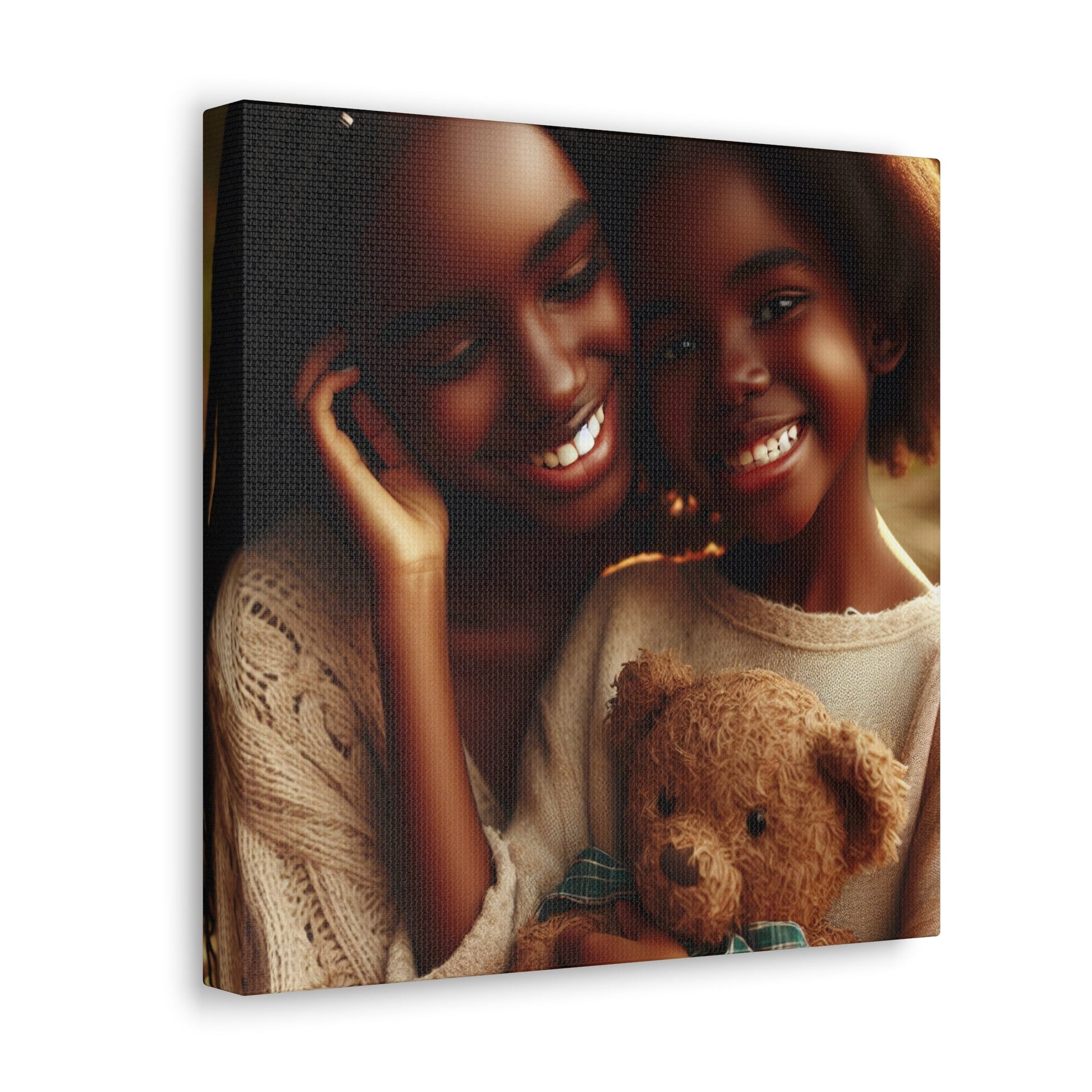 "Sunlit Affection: A Digital Portrait" - Canvas - Authentic4Us