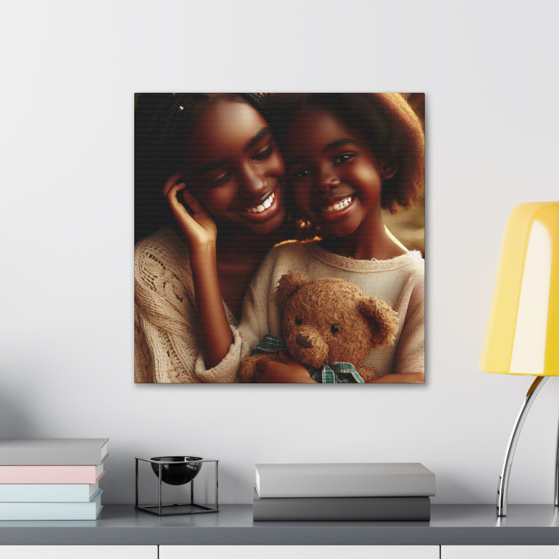 "Sunlit Affection: A Digital Portrait" - Canvas - Authentic4Us