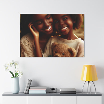 "Sunlit Affection: A Digital Portrait" - Canvas - Authentic4Us