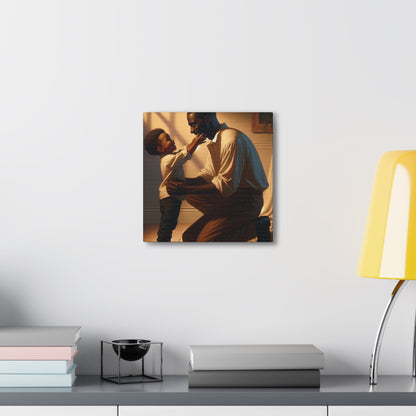 "Sunlit Affection: Father-Son Connection" - Canvas - Authentic4Us