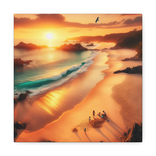 "Sunset Beach Serenity" - Canvas - Authentic4Us