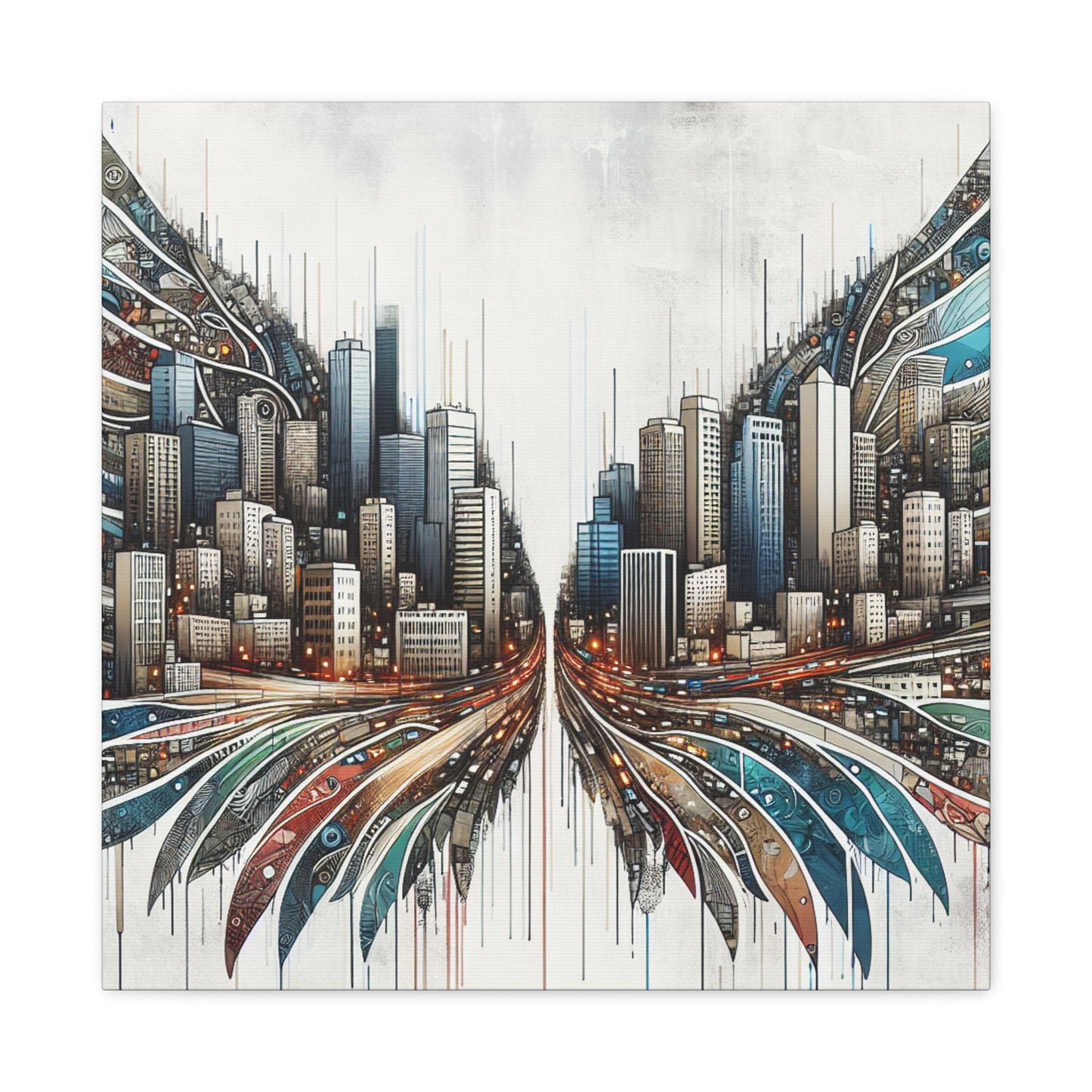 "Surreal City Symphony" - Canvas - Authentic4Us