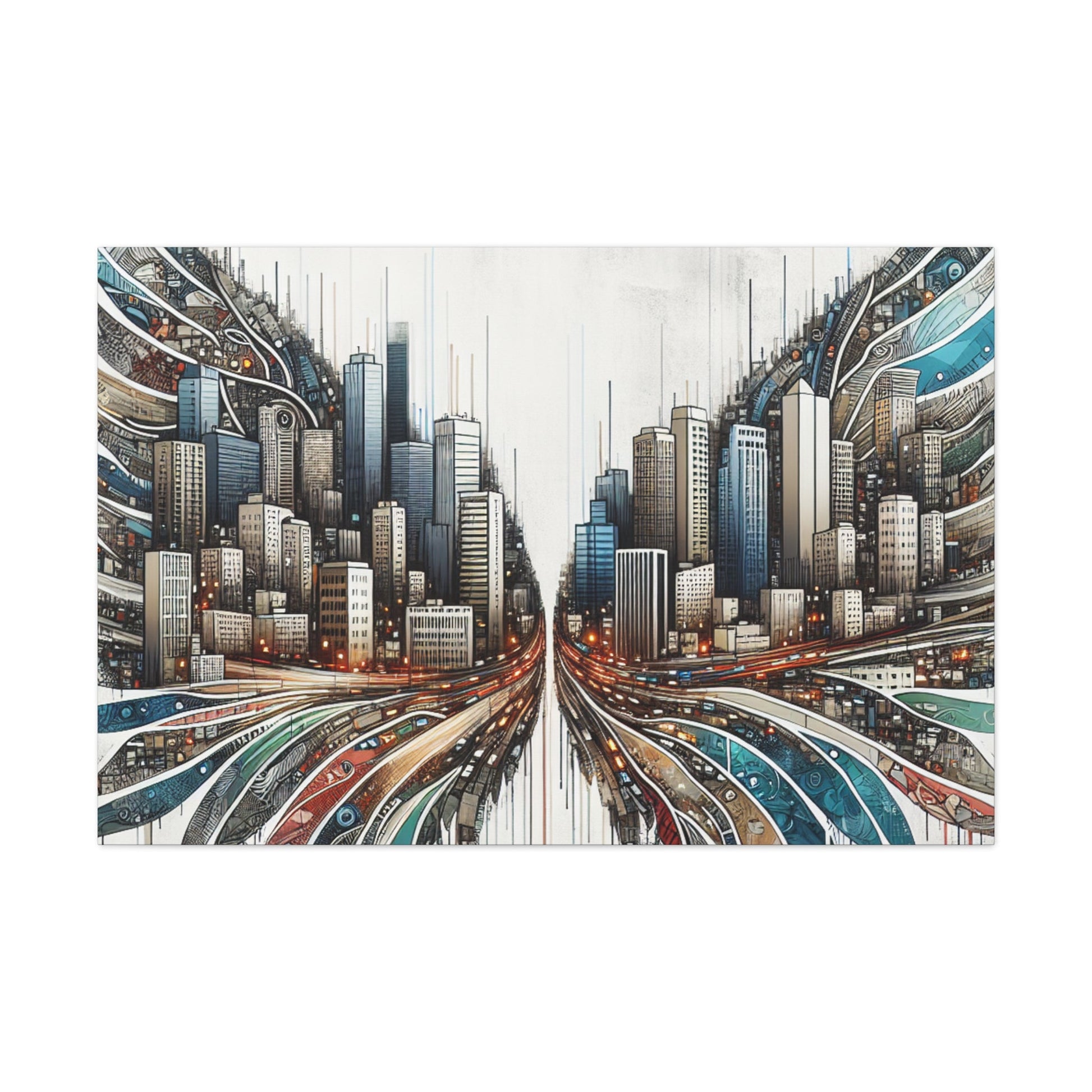 "Surreal City Symphony" - Canvas - Authentic4Us