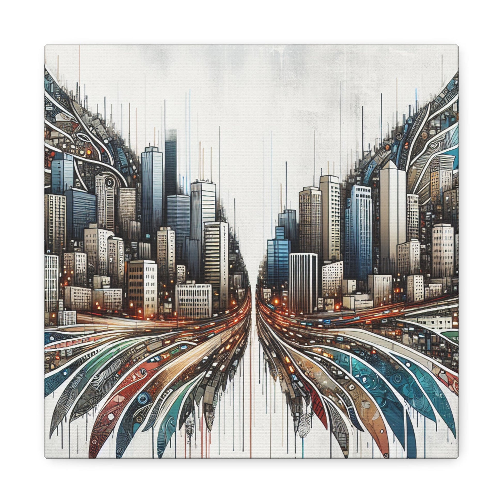 "Surreal City Symphony" - Canvas - Authentic4Us