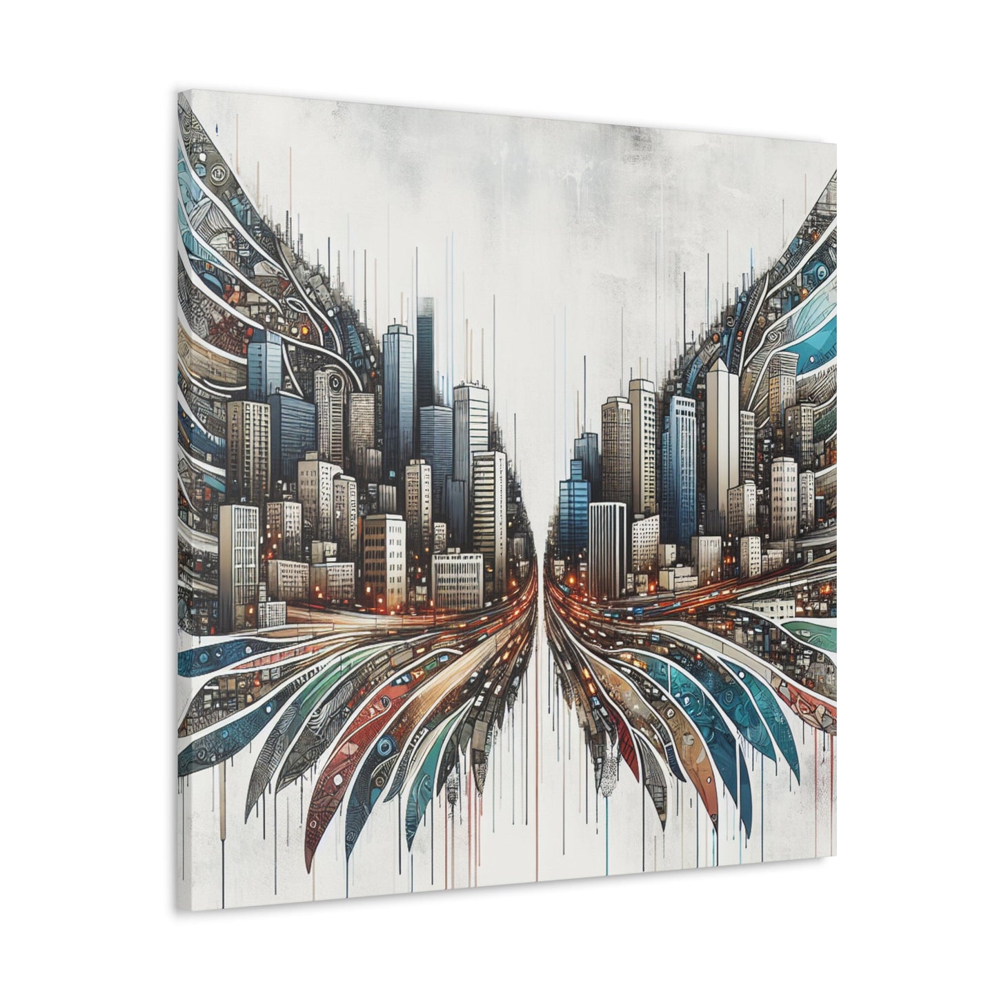 "Surreal City Symphony" - Canvas - Authentic4Us