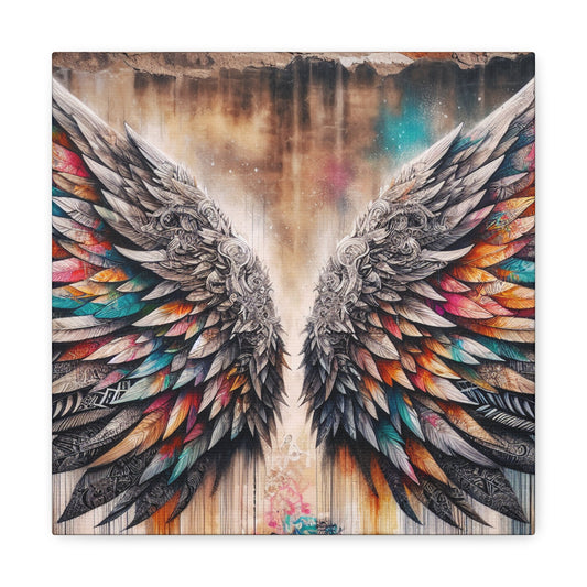 "Symmetrical Urban Wings" - Canvas - Authentic4Us