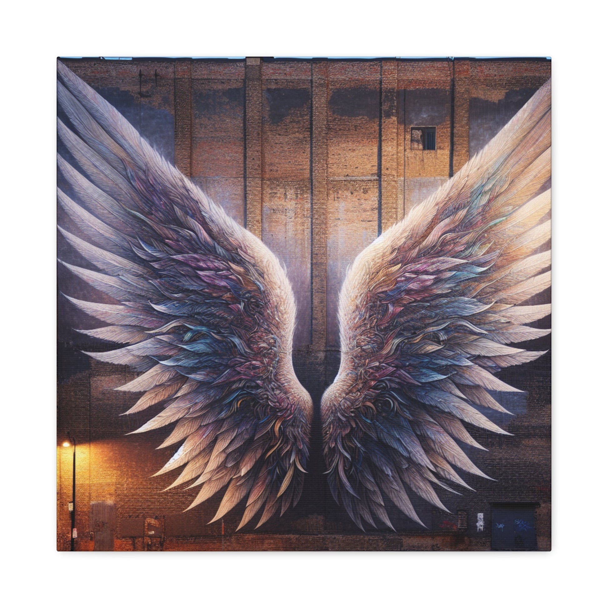 "Symphonic Wings on Urban Canvas" - Canvas - Authentic4Us