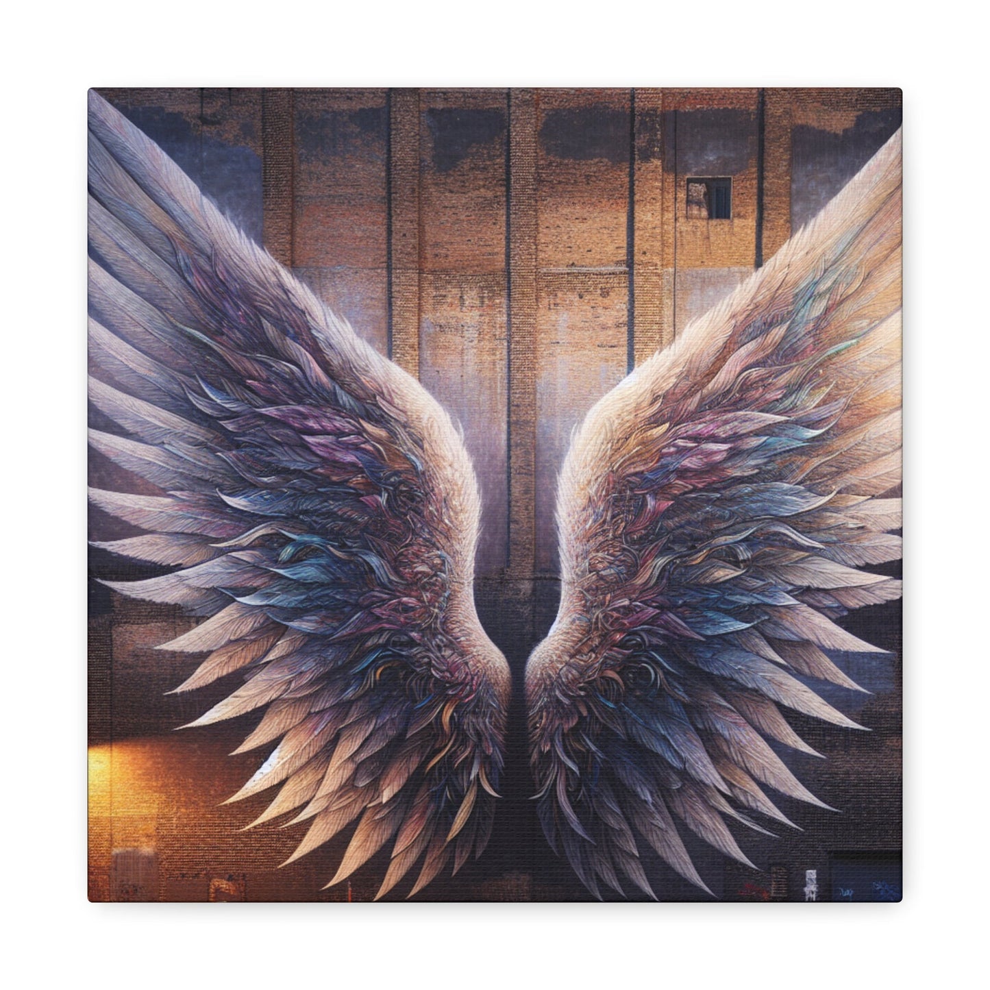 "Symphonic Wings on Urban Canvas" - Canvas - Authentic4Us