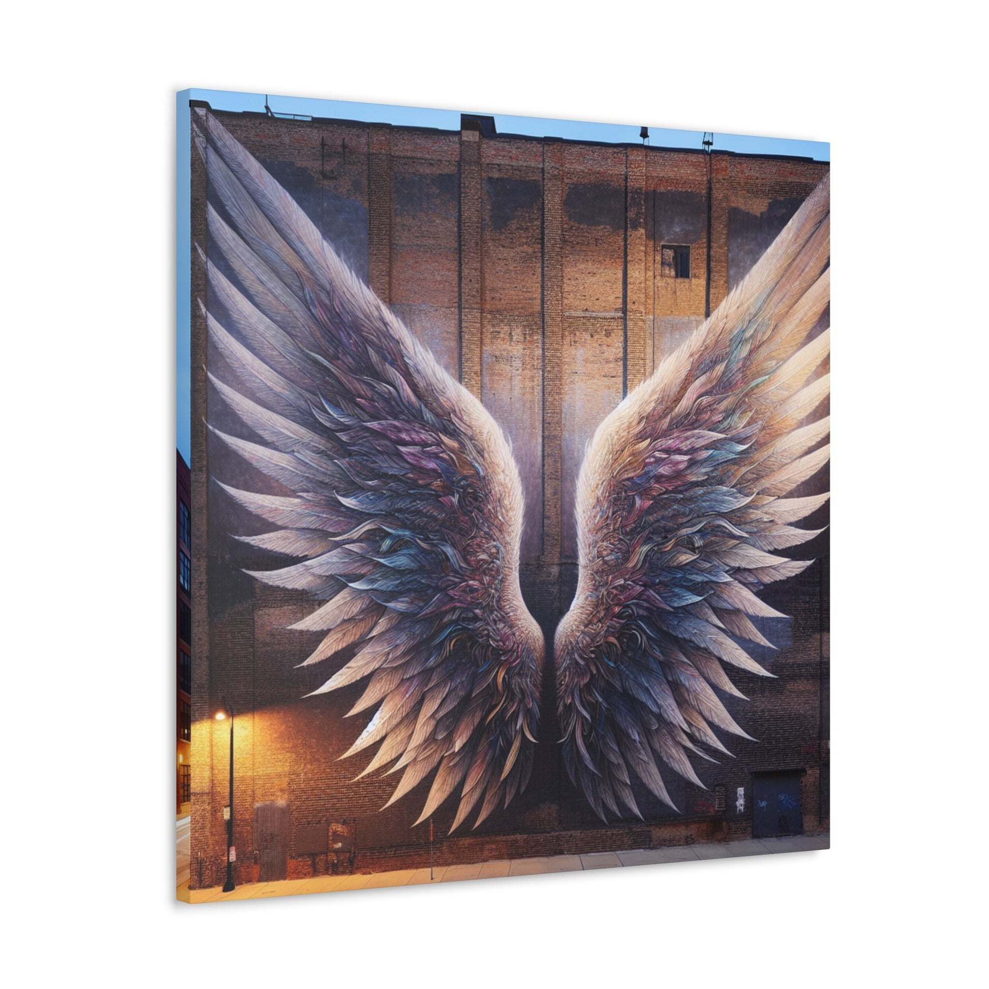 "Symphonic Wings on Urban Canvas" - Canvas - Authentic4Us