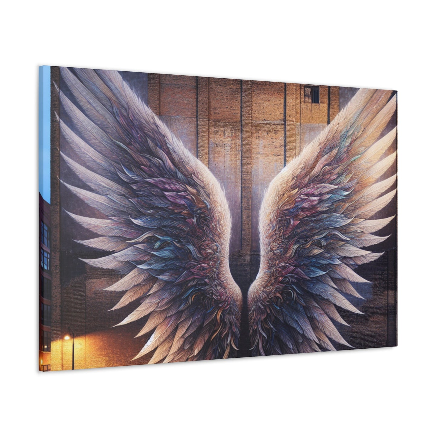 "Symphonic Wings on Urban Canvas" - Canvas - Authentic4Us