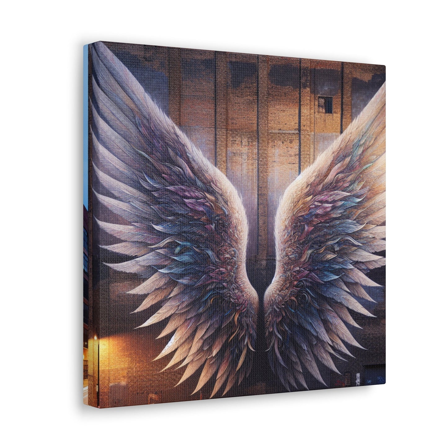 "Symphonic Wings on Urban Canvas" - Canvas - Authentic4Us