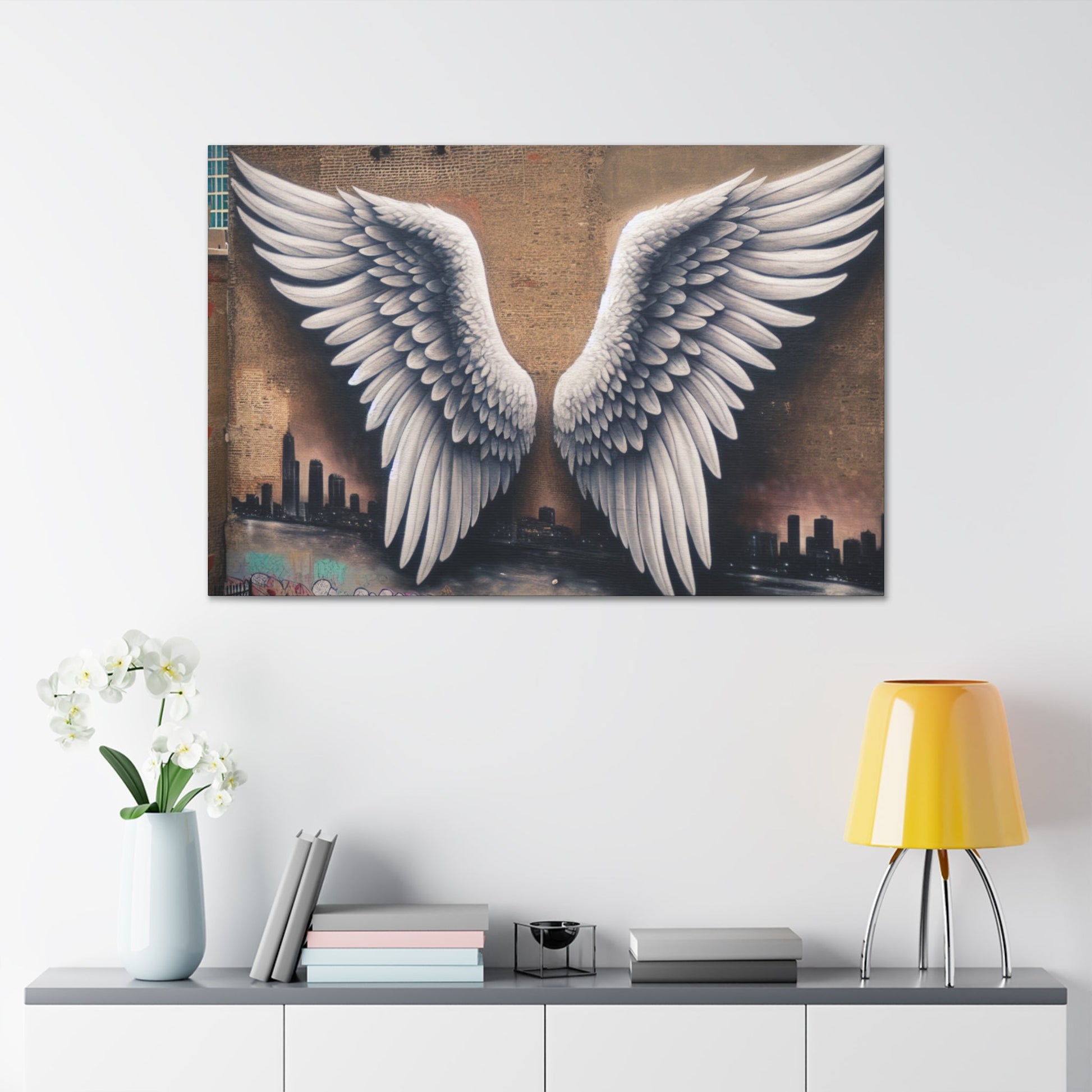 "Symphonic Wings: Urban Harmony" - Canvas - Authentic4Us