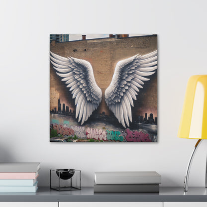 "Symphonic Wings: Urban Harmony" - Canvas - Authentic4Us