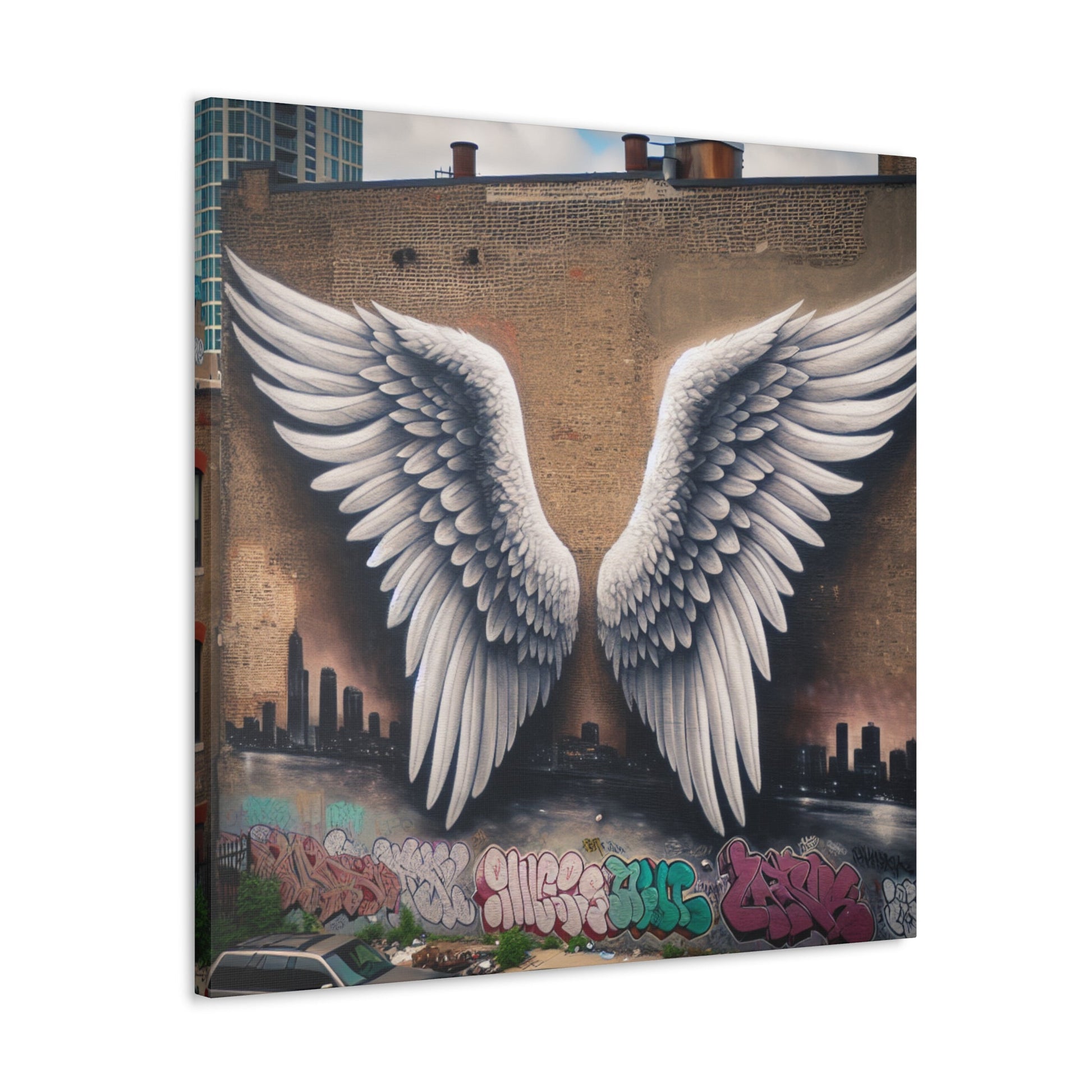 "Symphonic Wings: Urban Harmony" - Canvas - Authentic4Us