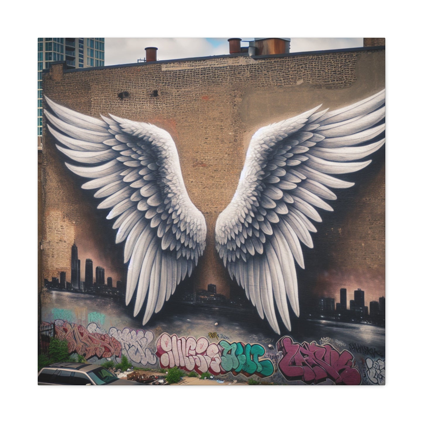 "Symphonic Wings: Urban Harmony" - Canvas - Authentic4Us