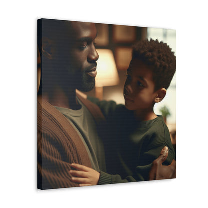 "Tender Bonding: Father and Child" - Canvas - Authentic4Us