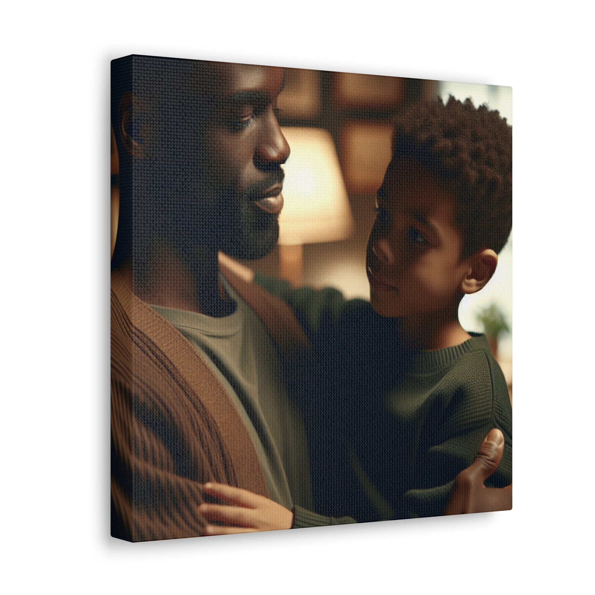 "Tender Bonding: Father and Child" - Canvas - Authentic4Us