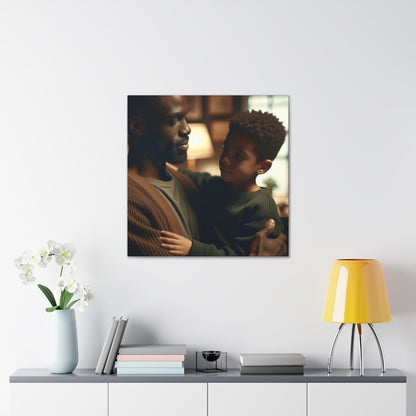 "Tender Bonding: Father and Child" - Canvas - Authentic4Us