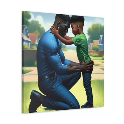 "Tender Bonds: A Father's Love" - Canvas - Authentic4Us