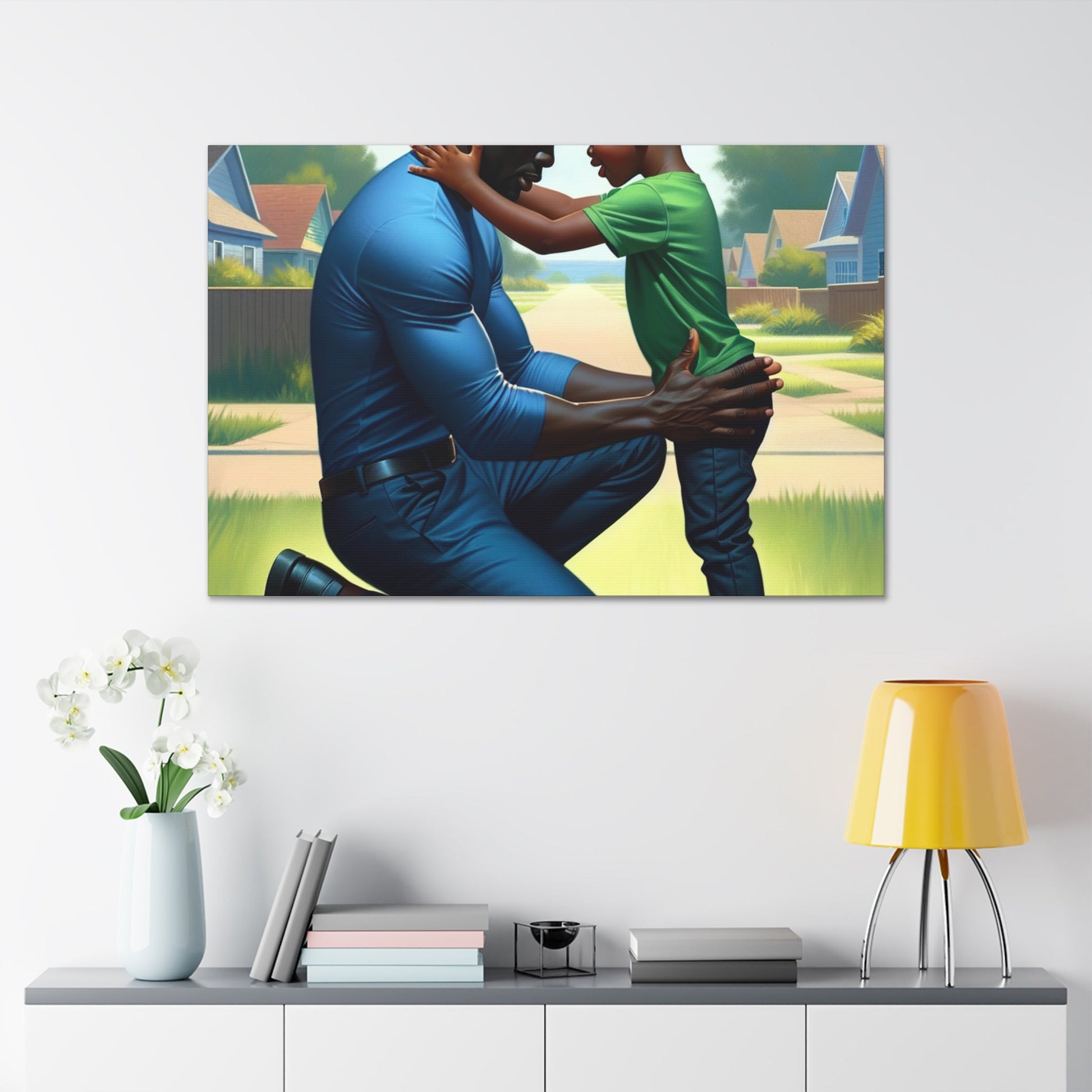 "Tender Bonds: A Father's Love" - Canvas - Authentic4Us