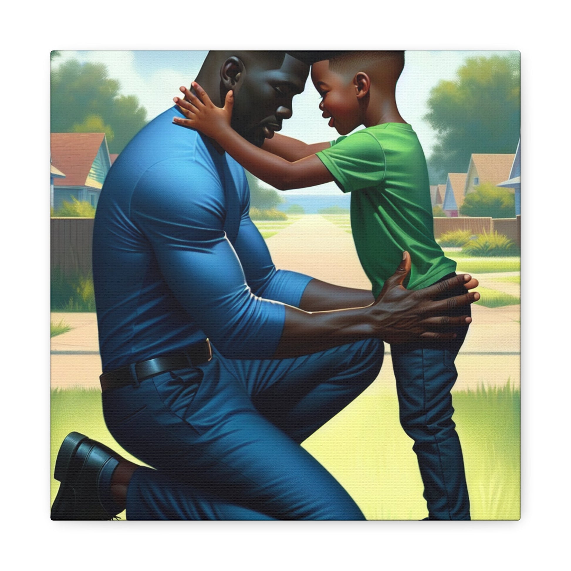 "Tender Bonds: A Father's Love" - Canvas - Authentic4Us