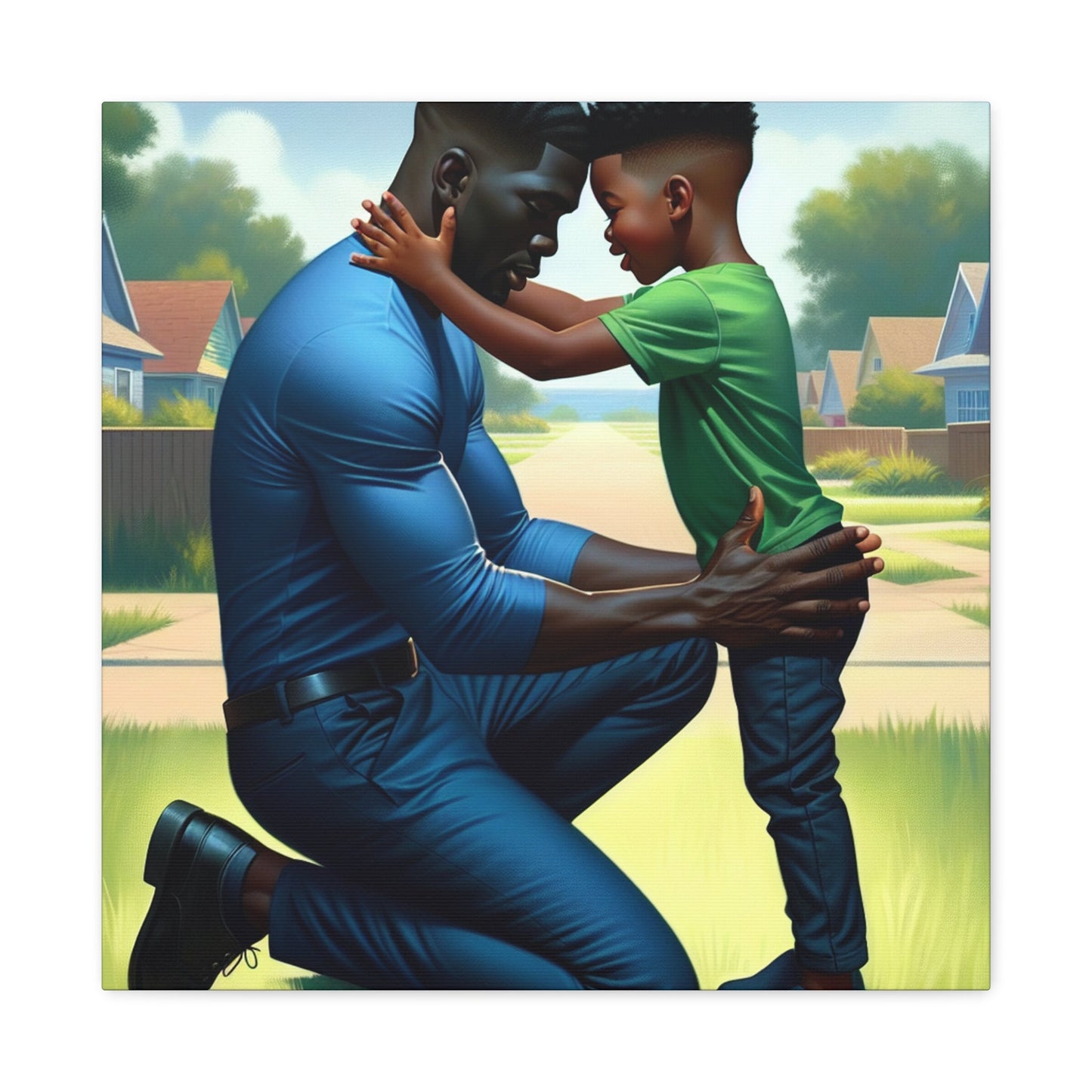 "Tender Bonds: A Father's Love" - Canvas - Authentic4Us