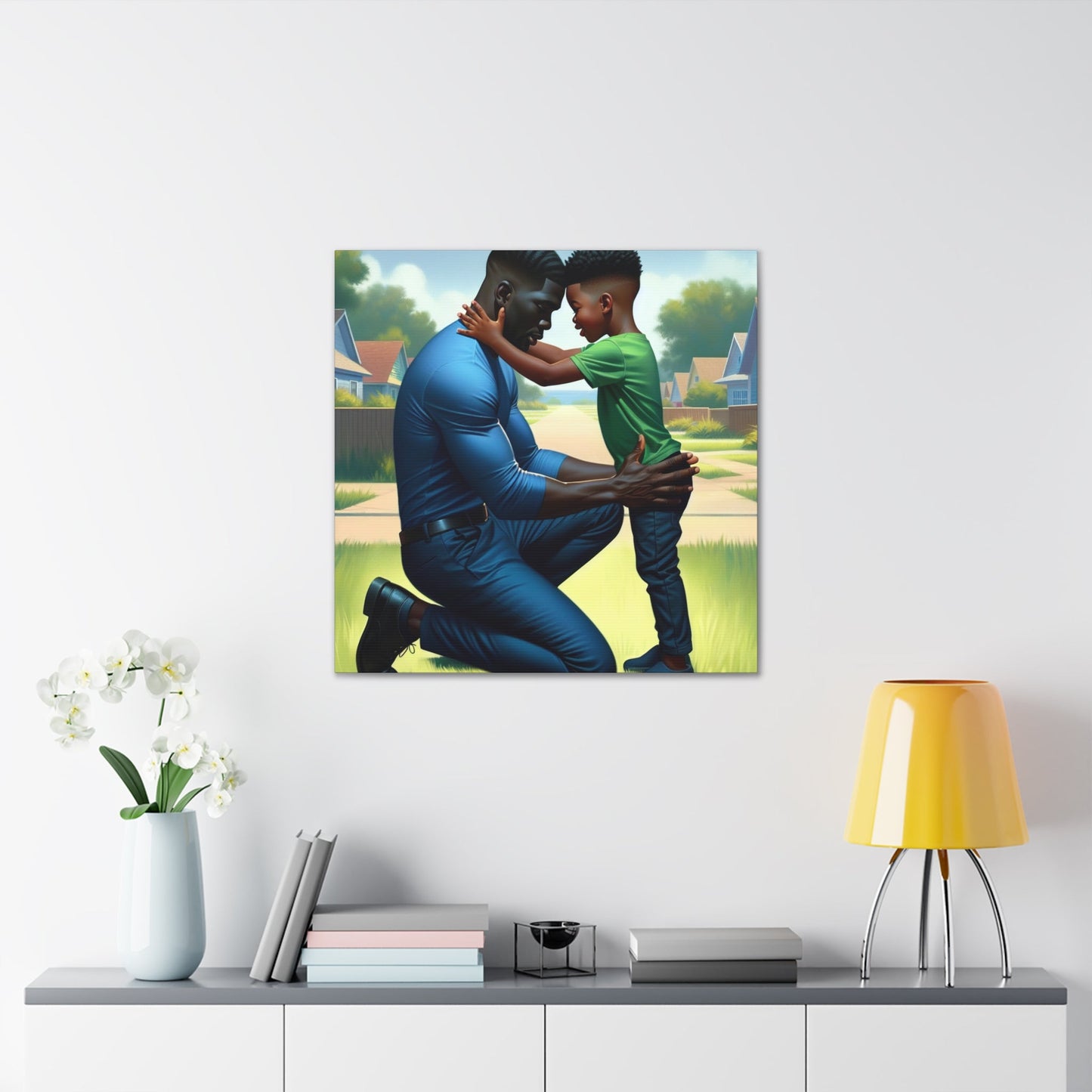 "Tender Bonds: A Father's Love" - Canvas - Authentic4Us