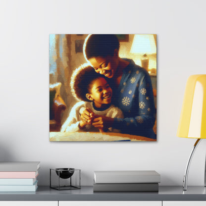 "Tender Embrace: A Mother's Love" - Canvas - Authentic4Us