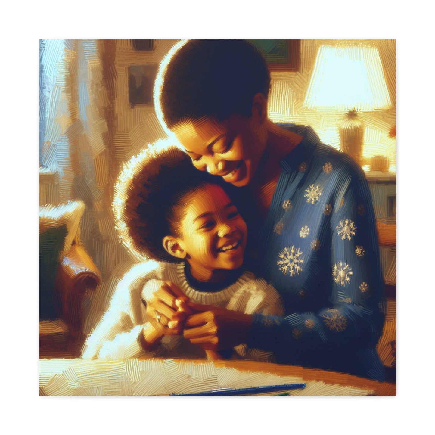 "Tender Embrace: A Mother's Love" - Canvas - Authentic4Us