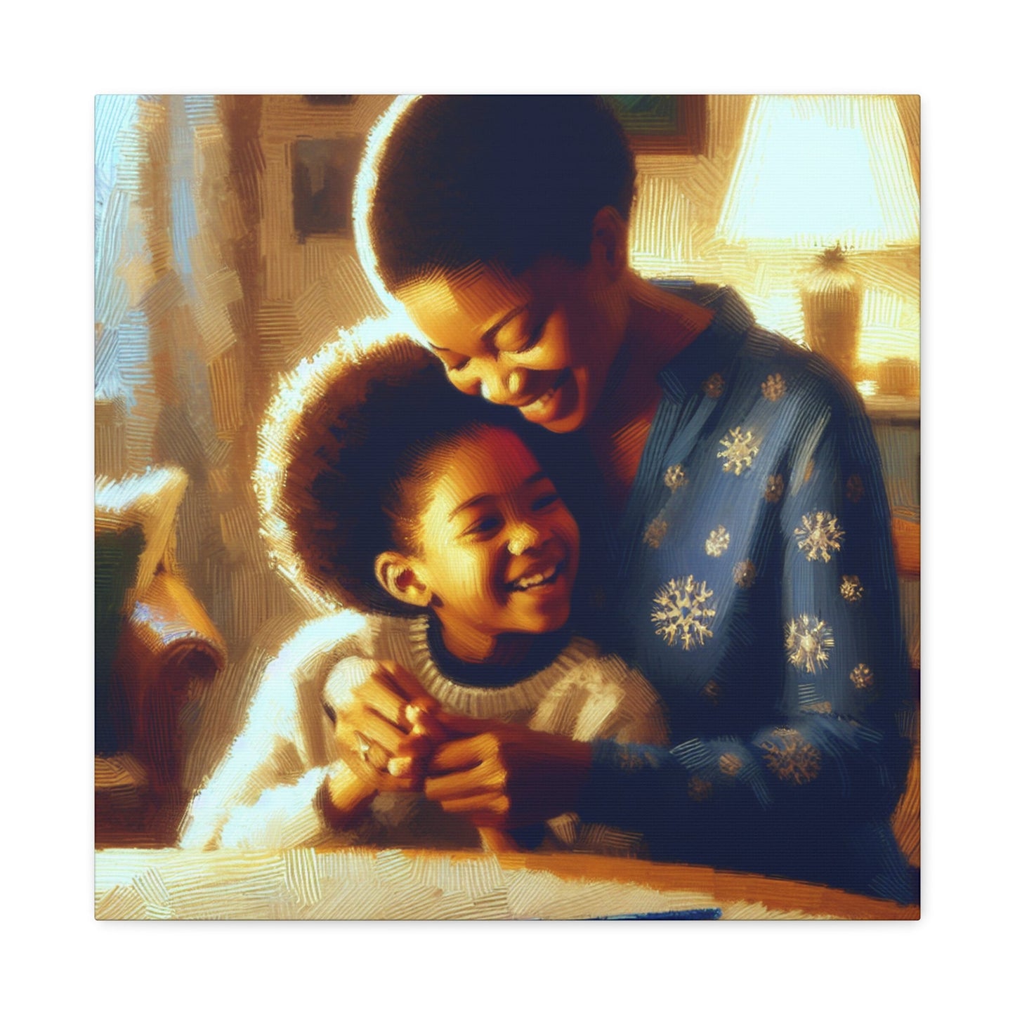 "Tender Embrace: A Mother's Love" - Canvas - Authentic4Us