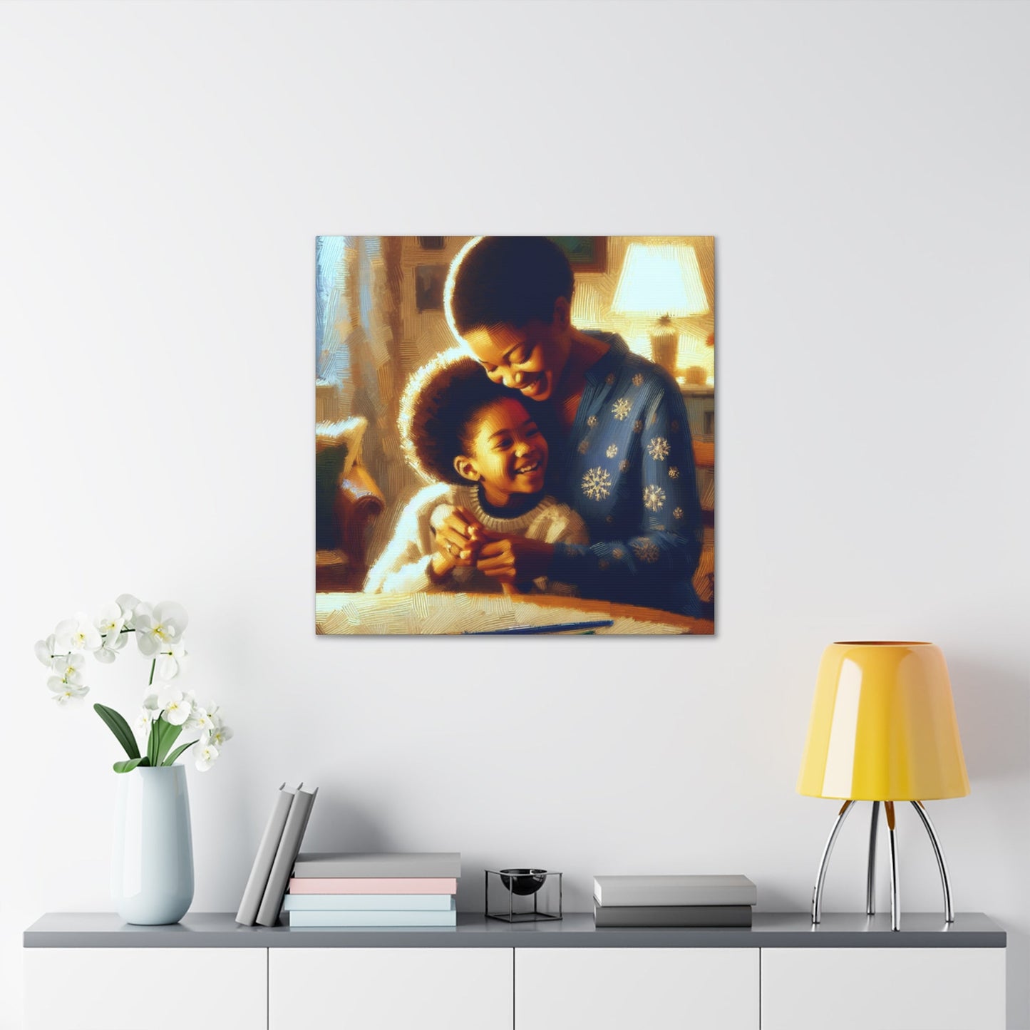 "Tender Embrace: A Mother's Love" - Canvas - Authentic4Us