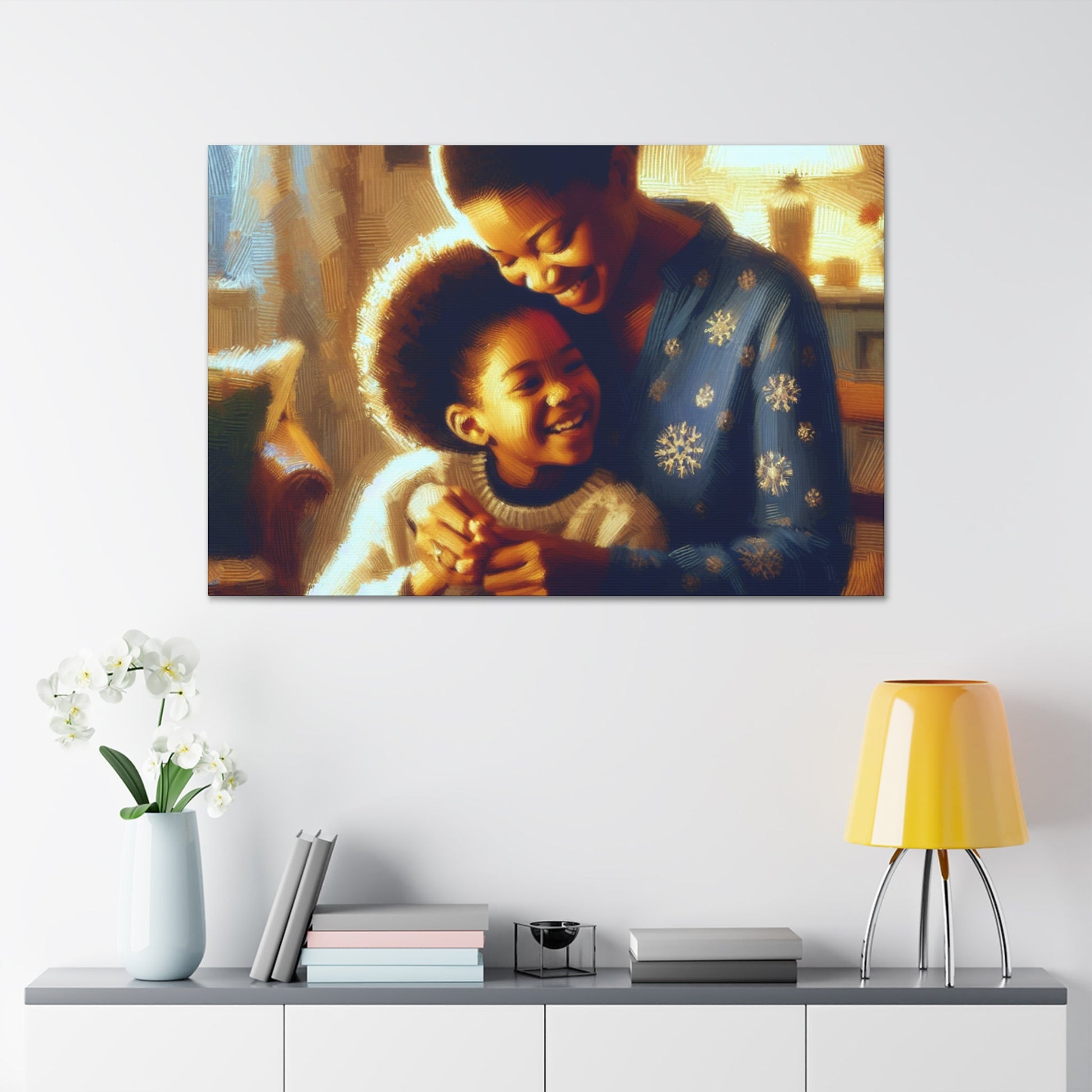 "Tender Embrace: A Mother's Love" - Canvas - Authentic4Us