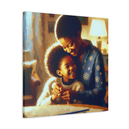 "Tender Embrace: A Mother's Love" - Canvas - Authentic4Us