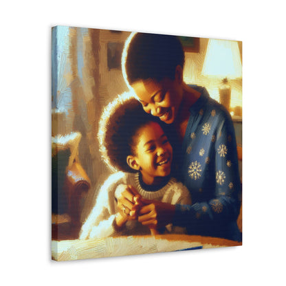 "Tender Embrace: A Mother's Love" - Canvas - Authentic4Us