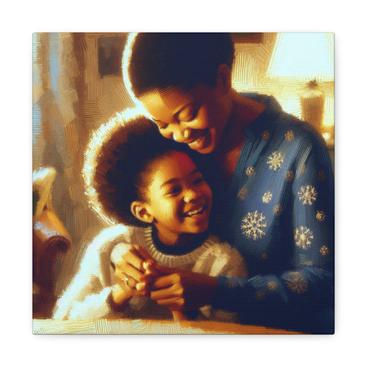 "Tender Embrace: A Mother's Love" - Canvas - Authentic4Us