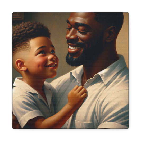 "Tender Love: A Father's Pride" - Canvas - Authentic4Us